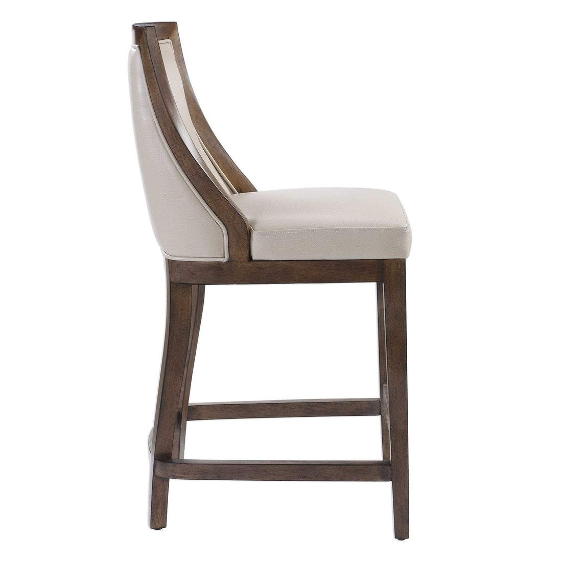 UTTERMOST PURCELL LEATHER COUNTER STOOL - Benches, Ottoman, Stools