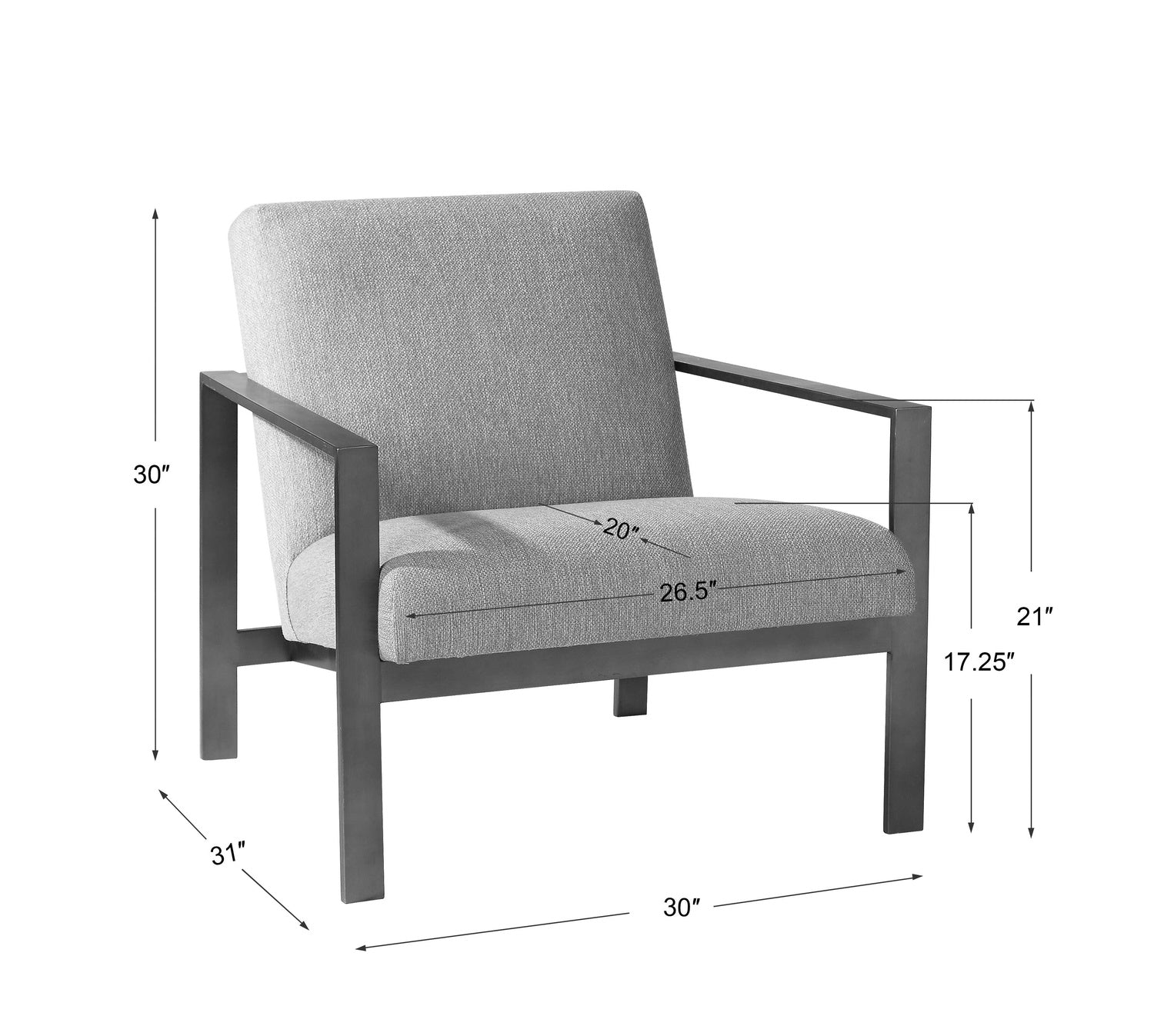 UTTERMOST WILLS CONTEMPORARY ACCENT CHAIR - Lounge