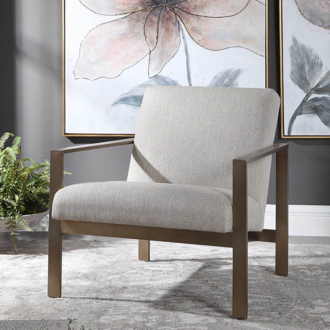 UTTERMOST Wills Contemporary Accent Chair - Lounge