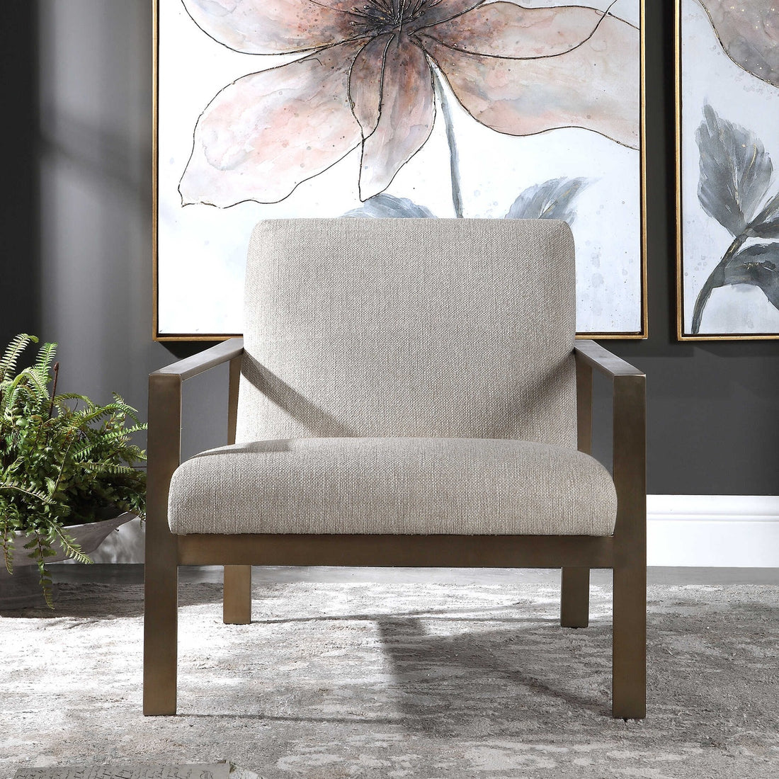 UTTERMOST Wills Contemporary Accent Chair - Lounge