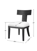 UTTERMOST IDRIS ARMLESS CHAIR - Lounge