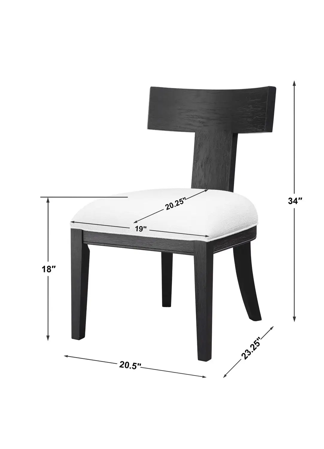 UTTERMOST Idris Armless Chair - Lounge