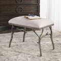 UTTERMOST LISMORE FABRIC BENCH - Benches, Ottoman, Stools