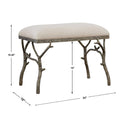 UTTERMOST LISMORE FABRIC BENCH - Benches, Ottoman, Stools