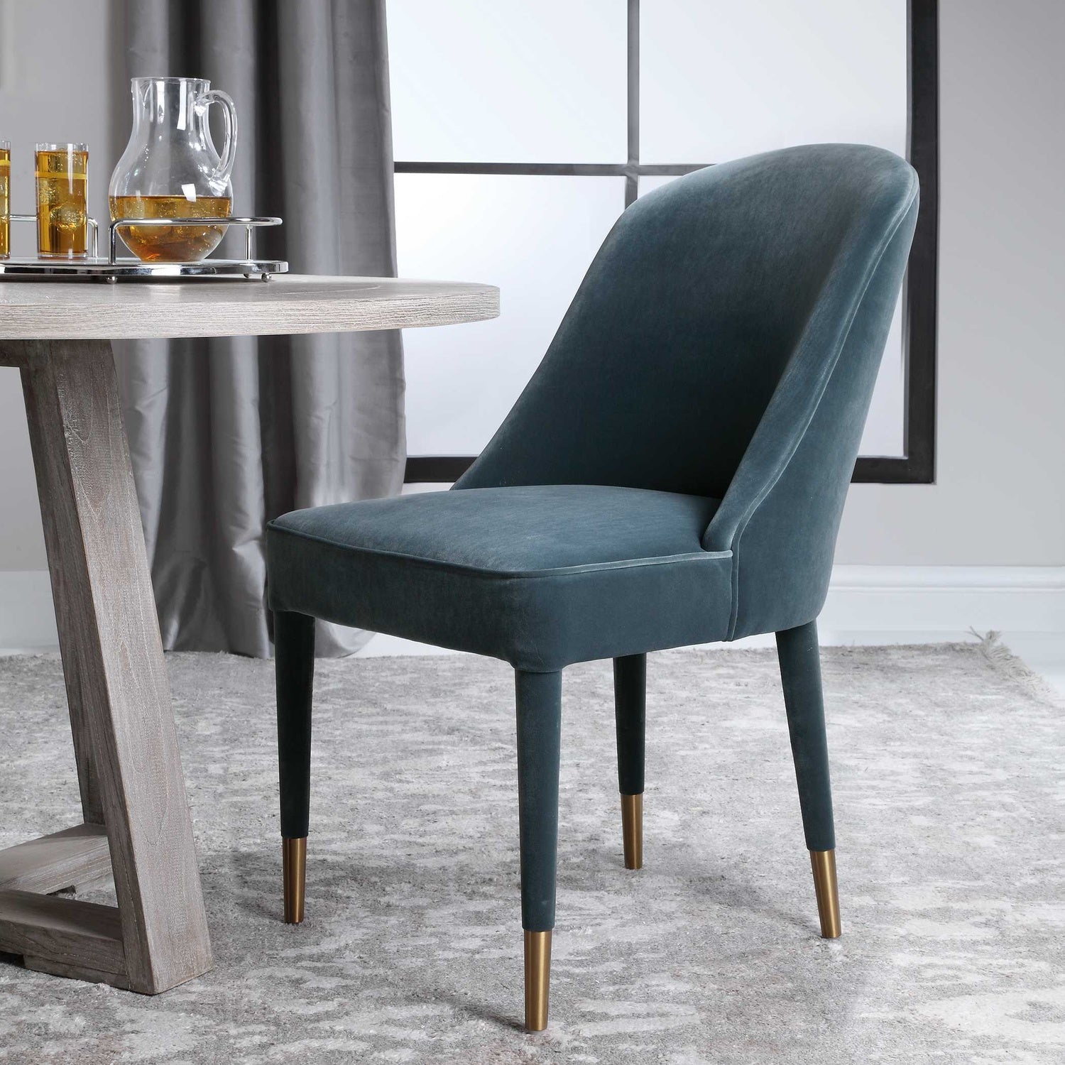 UTTERMOST BRIE ARMLESS CHAIR - Dining Chairs