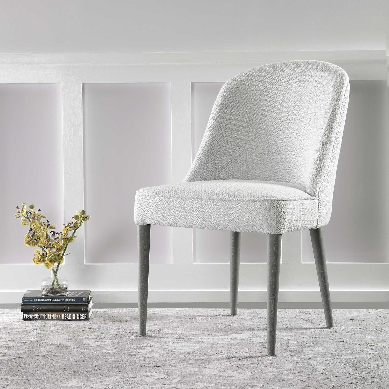 UTTERMOST BRIE ARMLESS CHAIR - Dining Chairs