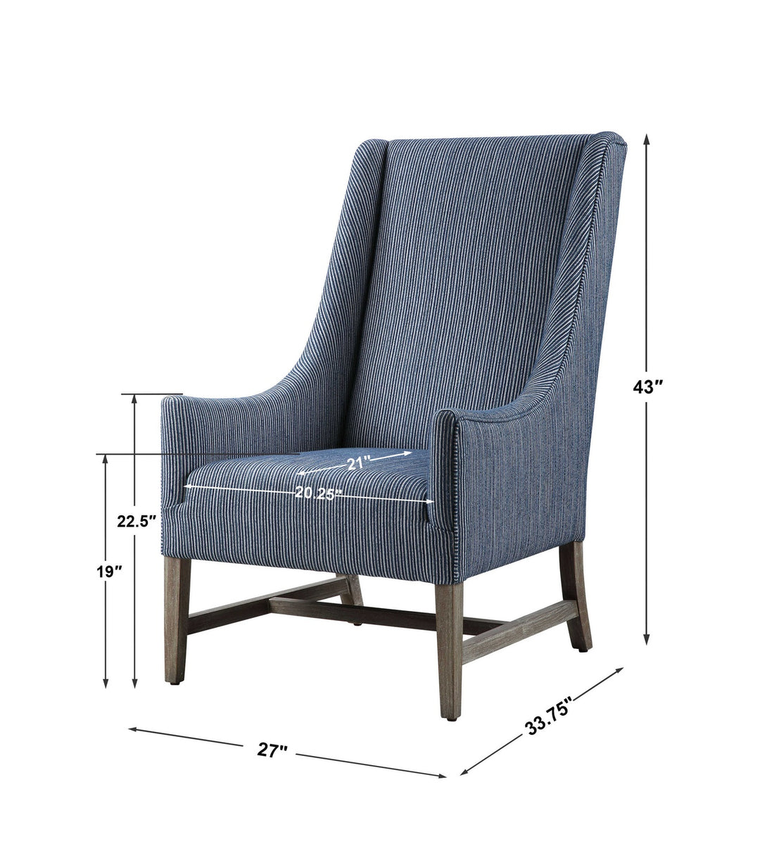 UTTERMOST GALIOT WINGBACK ACCENT CHAIR - Lounge