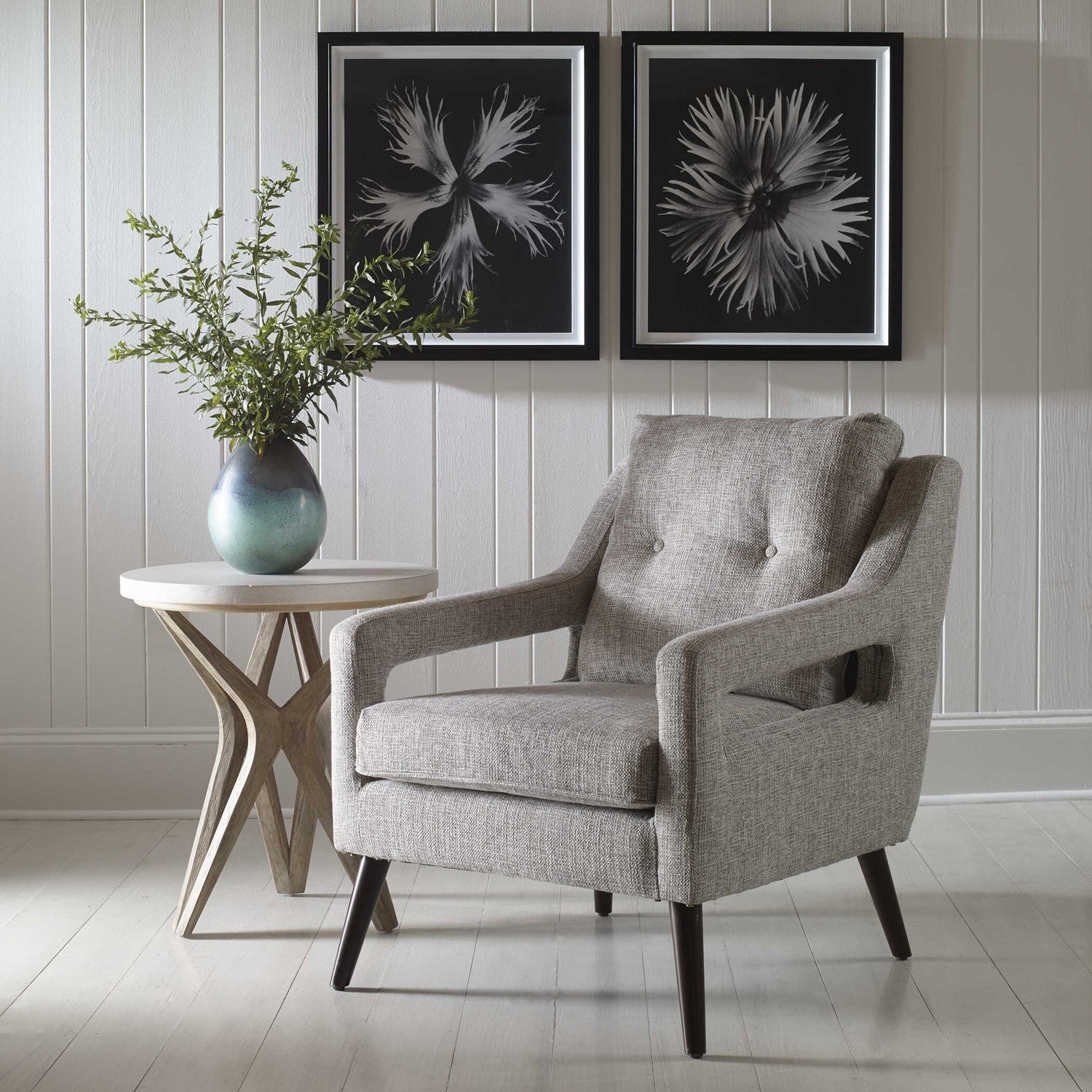 UTTERMOST O'Brien Neutral Armchair - Lounge