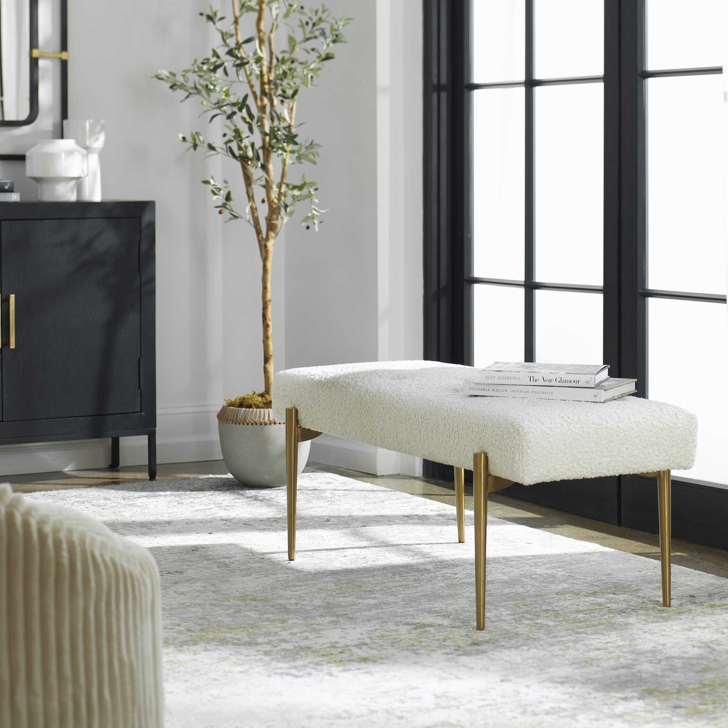 UTTERMOST Olivier Bench - Benches, Ottoman, Stools