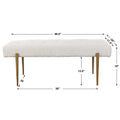 UTTERMOST Olivier Bench - Benches, Ottoman, Stools