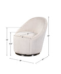 UTTERMOST Crue Swivel Chair - Lounge