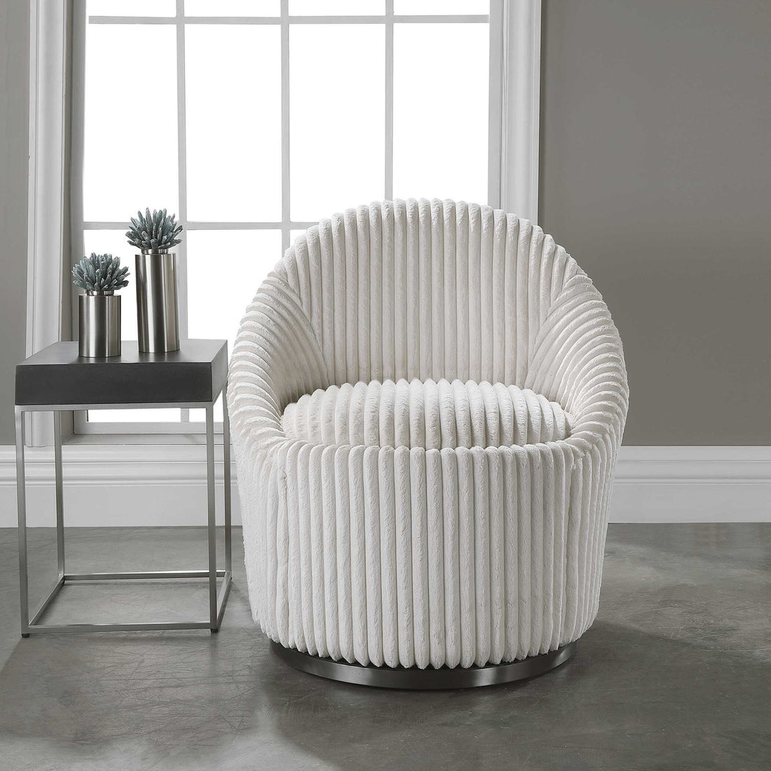 UTTERMOST Crue Swivel Chair - Lounge