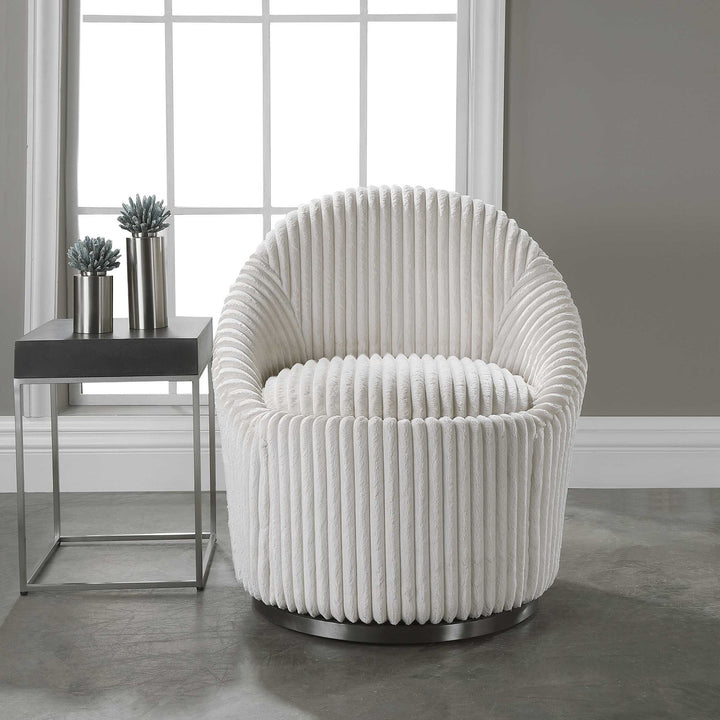 UTTERMOST Crue Swivel Chair - Lounge
