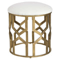 UTTERMOST TRELLIS GEOMETRIC ACCENT STOOL - Benches, Ottoman, Stools