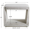 UTTERMOST CABANA BENCH - Benches, Ottoman, Stools