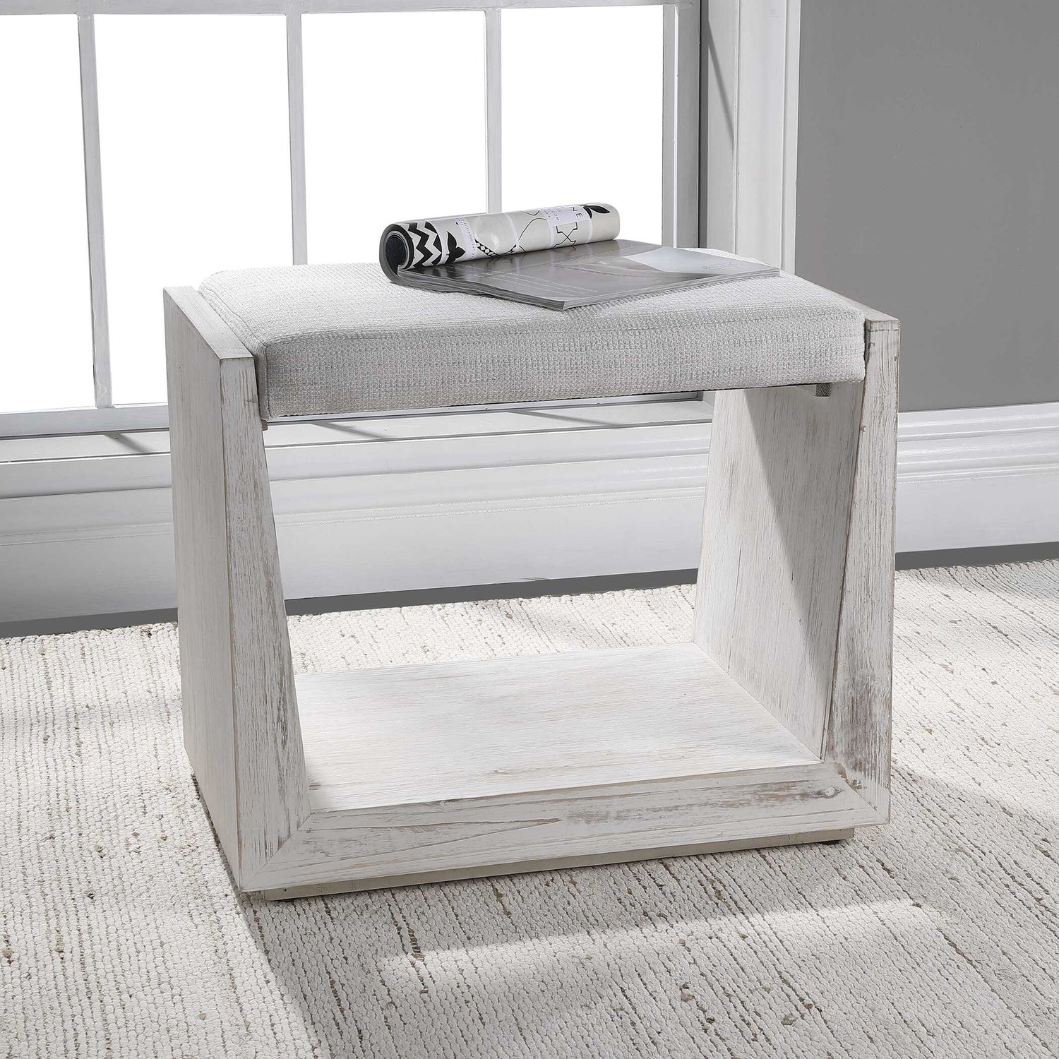 UTTERMOST CABANA BENCH - Benches, Ottoman, Stools