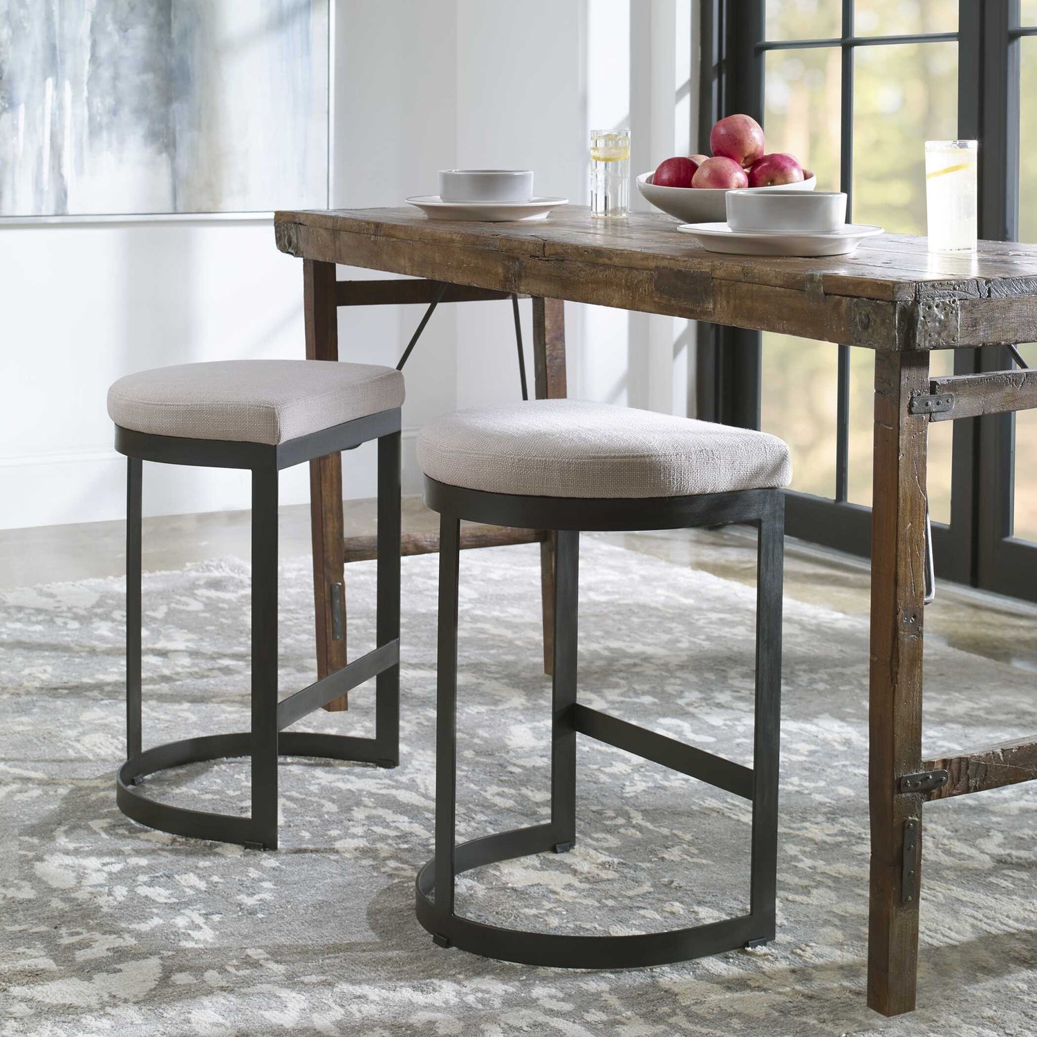 UTTERMOST IVANNA COUNTER STOOL - Benches, Ottoman, Stools