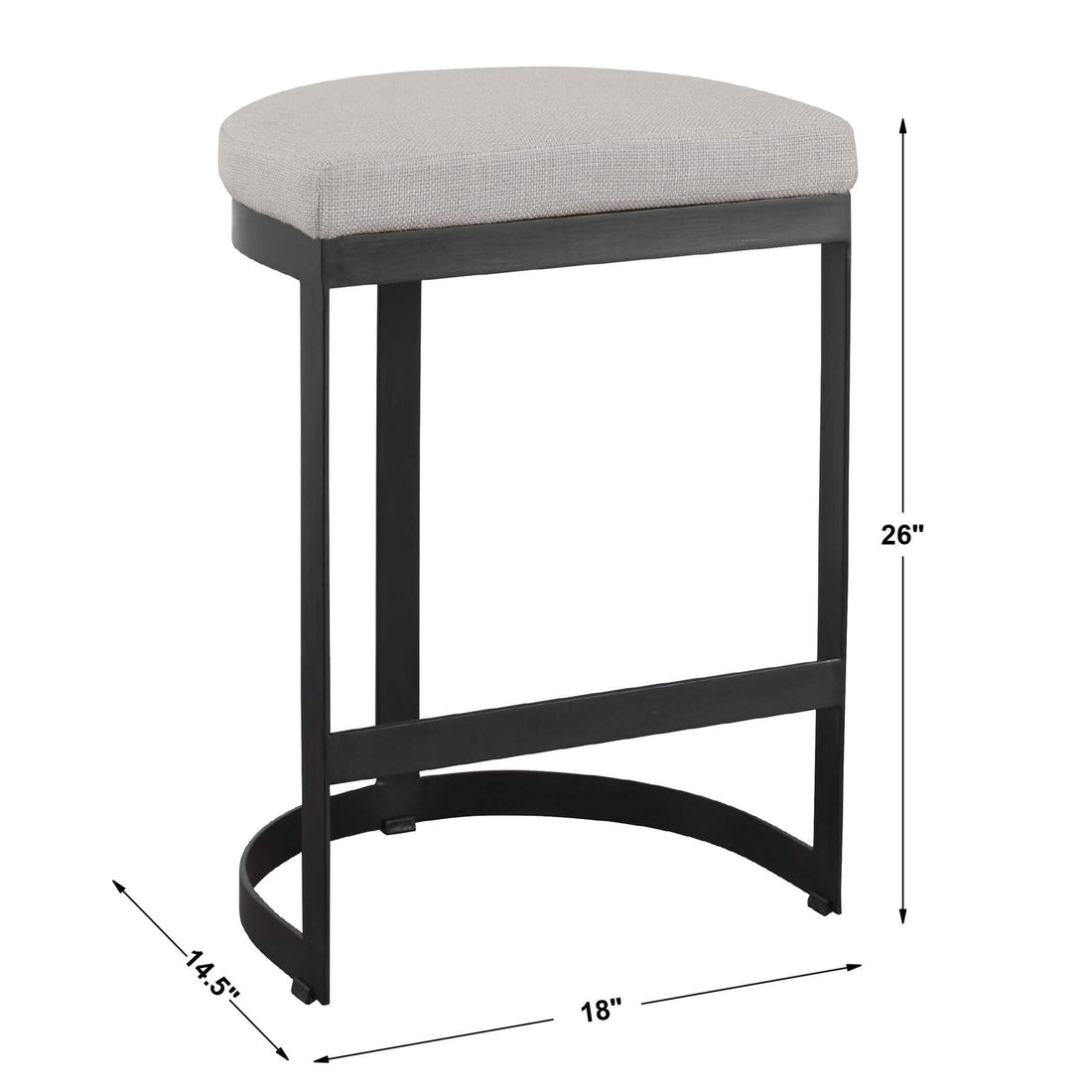 UTTERMOST IVANNA COUNTER STOOL - Benches, Ottoman, Stools