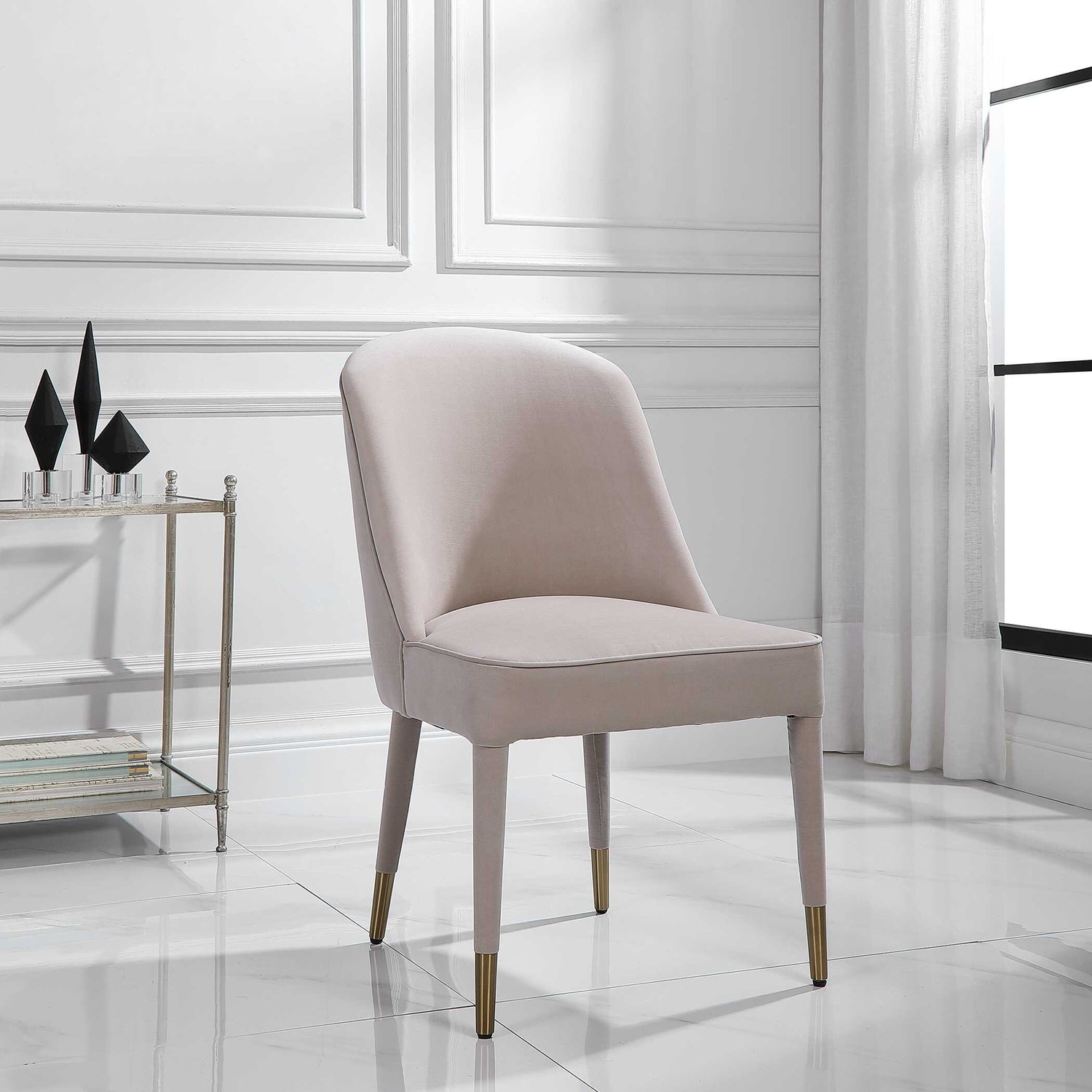 UTTERMOST Brie Armless Chair Set Of 2 - Dining Chairs
