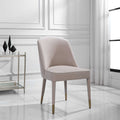 UTTERMOST BRIE ARMLESS CHAIR CHAMPAGNE - Dining Chairs