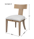 UTTERMOST IDRIS ARMLESS CHAIR - Lounge