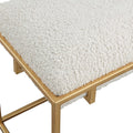 UTTERMOST Paradox & Shearling Bench - Cabinets & Bar