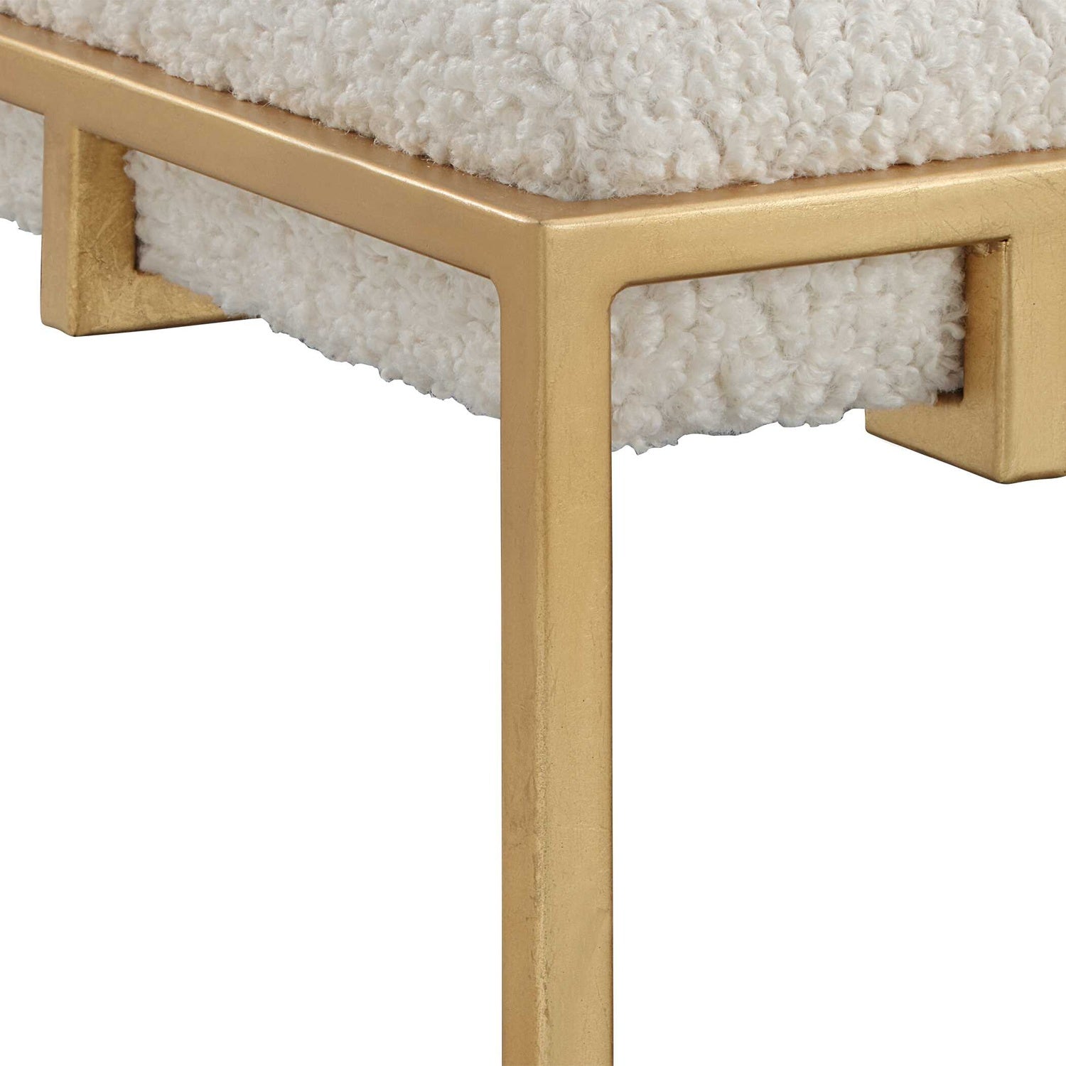 UTTERMOST Paradox & Shearling Bench - Cabinets & Bar