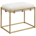 UTTERMOST Paradox & Shearling Bench - Cabinets & Bar