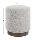 UTTERMOST Avila Light Ottoman - Benches, Ottoman, Stools