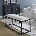 UTTERMOST Paradox & Fabric Bench - Cabinets & Bar