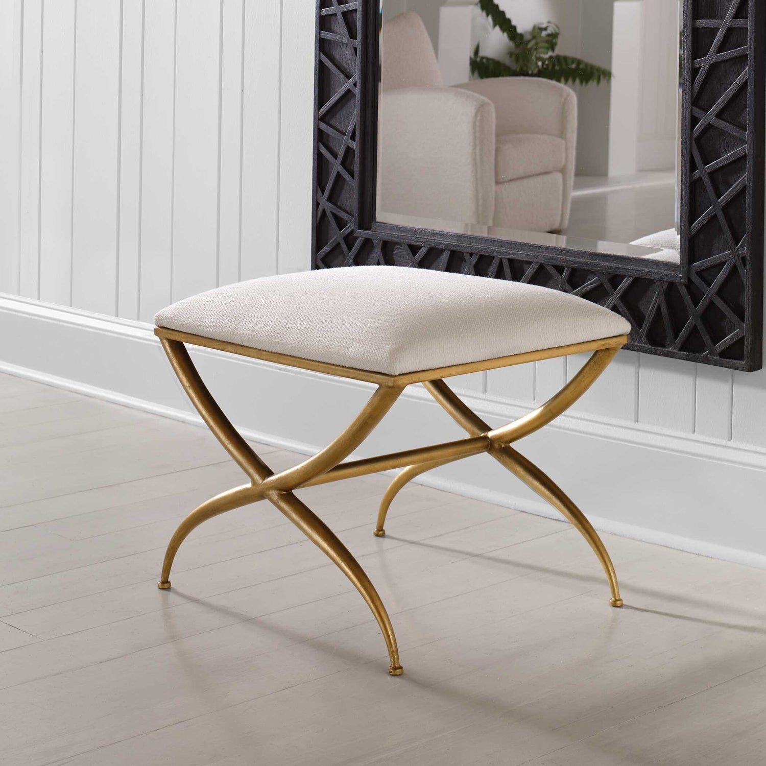 UTTERMOST CROSSING BENCH - Benches, Ottoman, Stools