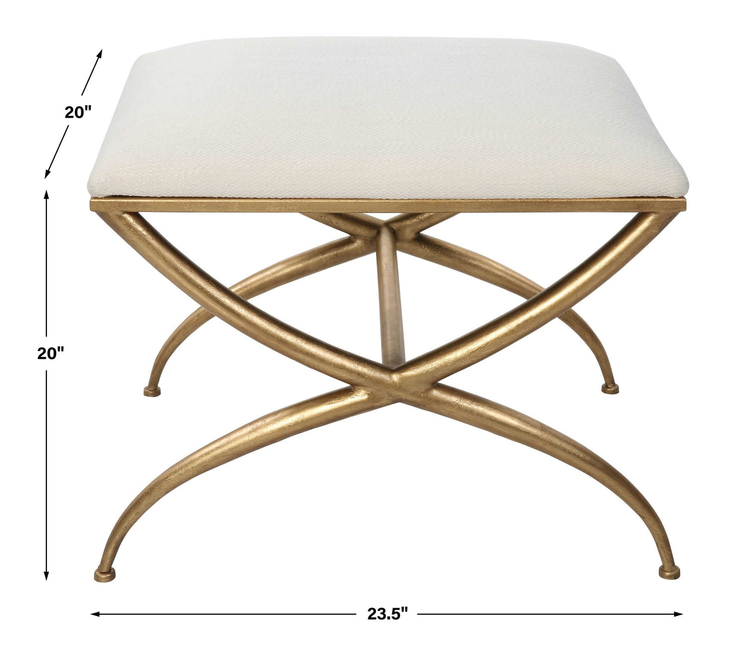 UTTERMOST CROSSING BENCH - Benches, Ottoman, Stools
