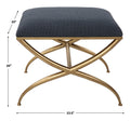 UTTERMOST CROSSING BENCH - Benches, Ottoman, Stools