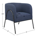 UTTERMOST Jacobsen Denim Barrel Chair - Lounge