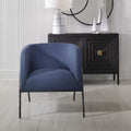 UTTERMOST Jacobsen Denim Barrel Chair - Lounge