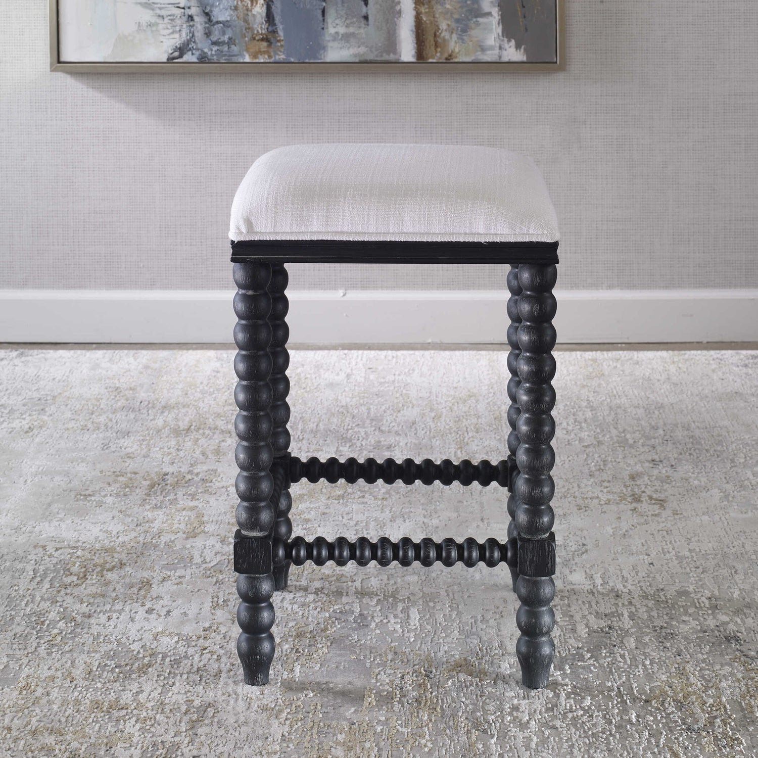 UTTERMOST PRYCE BACKLESS COUNTER STOOL - Benches, Ottoman, Stools
