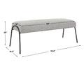 UTTERMOST JACOBSEN MODERN BENCH - Benches, Ottoman, Stools