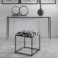 UTTERMOST TWISTS AND TURNS FABRIC ACCENT STOOL - Benches, Ottoman, Stools