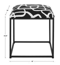 UTTERMOST TWISTS AND TURNS FABRIC ACCENT STOOL - Benches, Ottoman, Stools