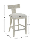 UTTERMOST IDRIS COUNTER STOOL - Benches, Ottoman, Stools