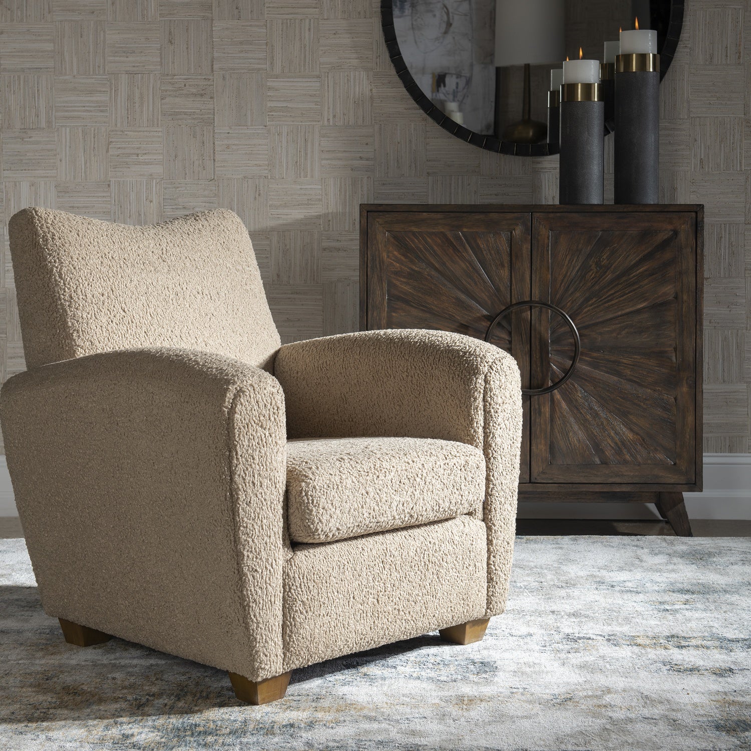 UTTERMOST Teddy Latte Accent Chair - Lounge