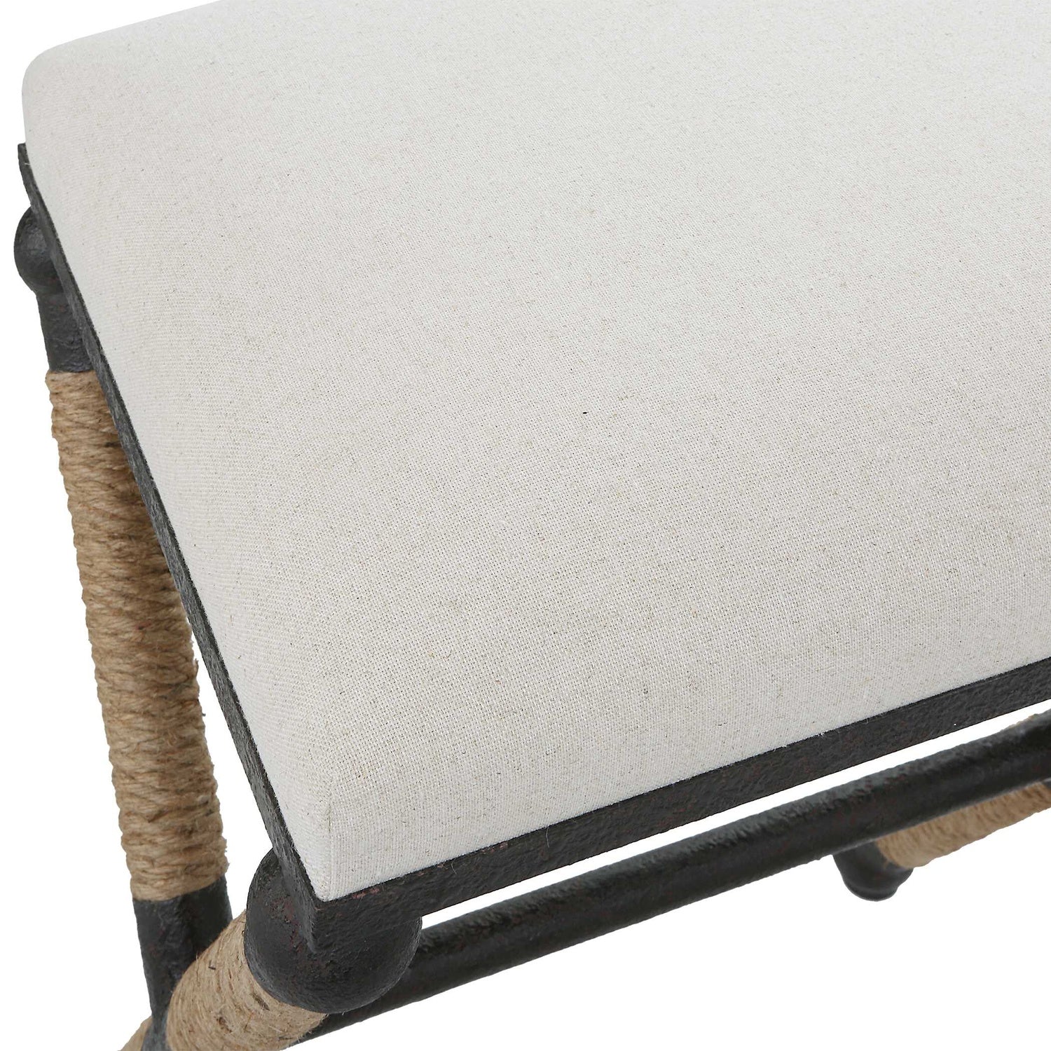 UTTERMOST FIRTH RUSTIC OATMEAL COUNTER STOOL - Benches, Ottoman, Stools