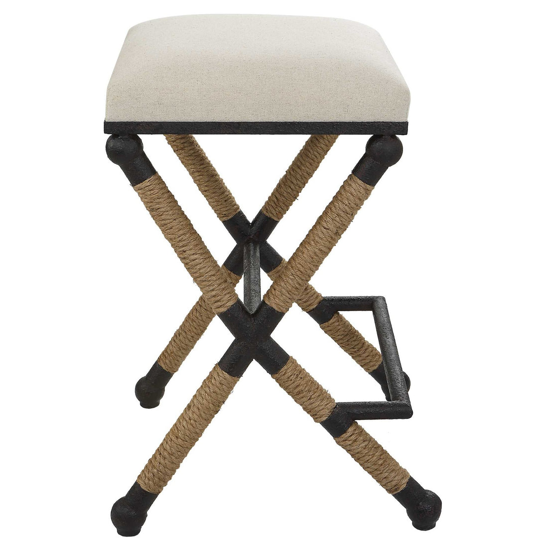 UTTERMOST Firth Rustic Oatmeal Counter Stool - Benches, Ottoman, Stools