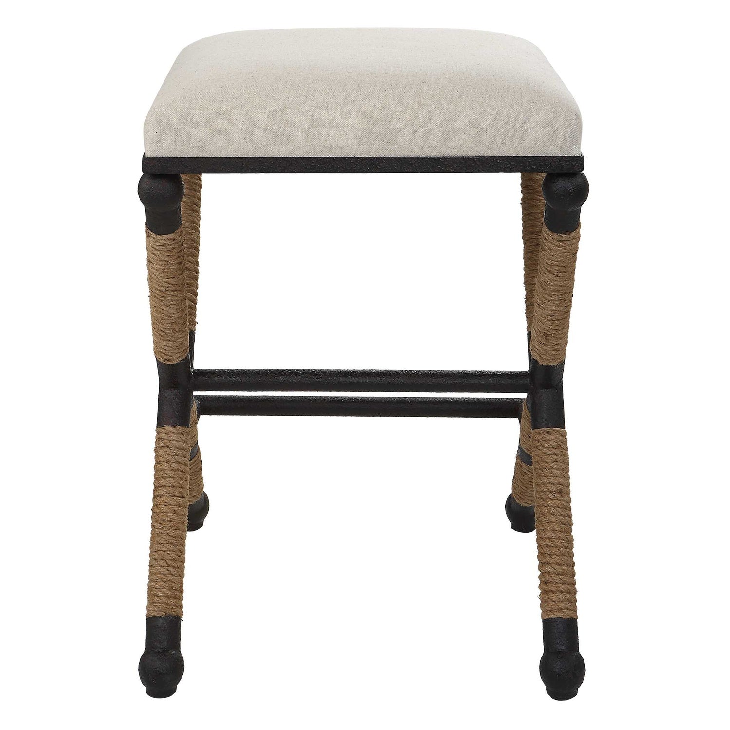 UTTERMOST Firth Rustic Oatmeal Counter Stool - Benches, Ottoman, Stools
