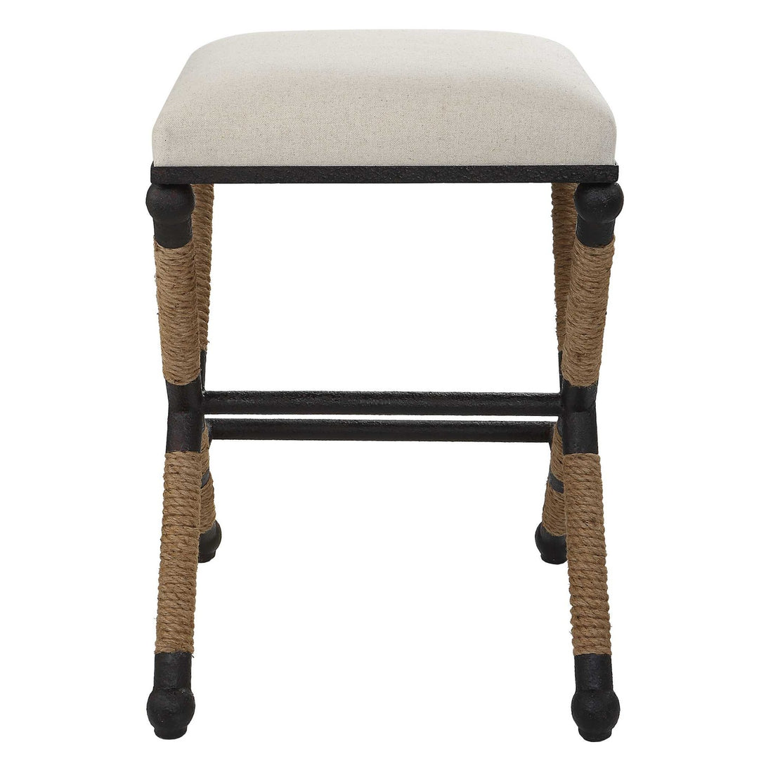 UTTERMOST FIRTH RUSTIC OATMEAL COUNTER STOOL - Benches, Ottoman, Stools
