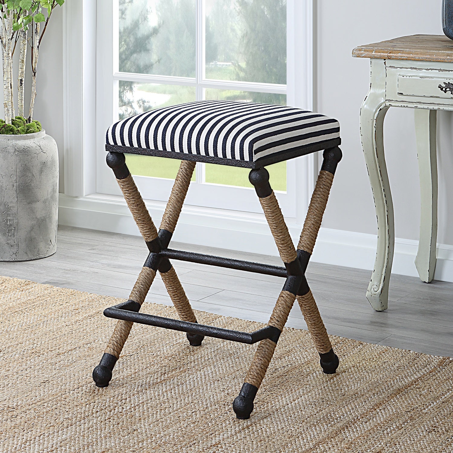 UTTERMOST Braddock Backless Counter Stool - Benches, Ottoman, Stools