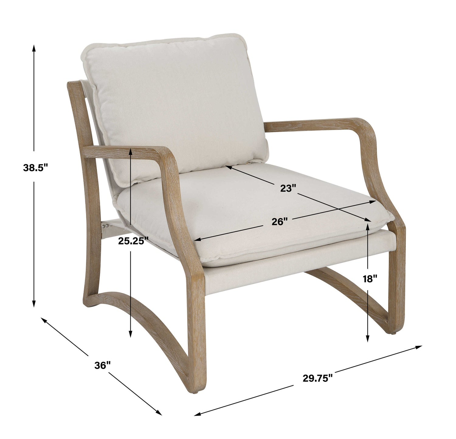 UTTERMOST MELORA SOLID ACCENT CHAIR - Lounge