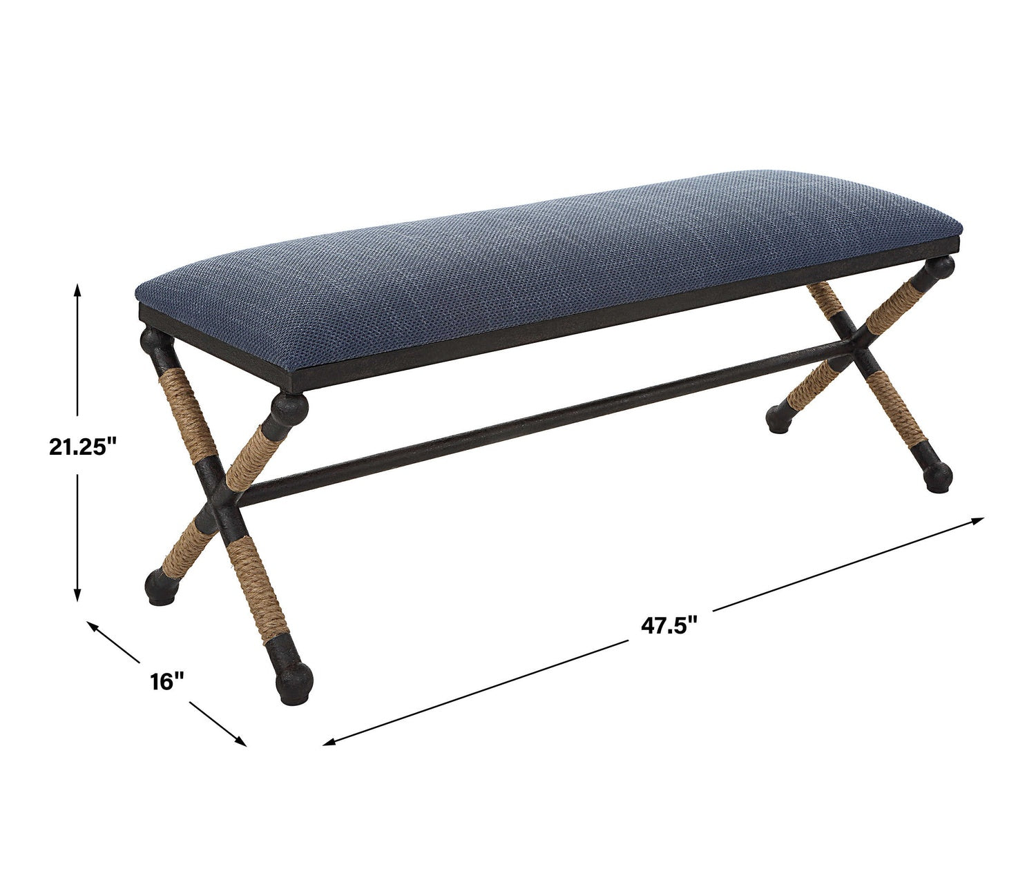 UTTERMOST FIRTH RUSTIC BENCH - Benches, Ottoman, Stools