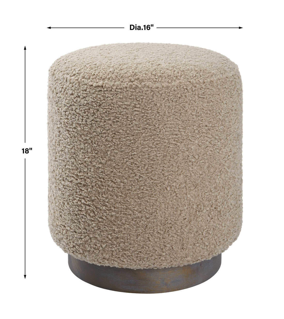 UTTERMOST AVILA LATTE OTTOMAN - Benches, Ottoman, Stools