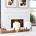 UTTERMOST ARLES SHEARLING OTTOMAN - Benches, Ottoman, Stools